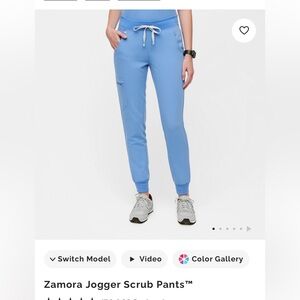 Figs Zamora Jogger Scrub Pants — Sky Blue